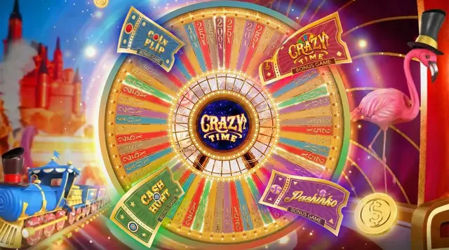 Crazy Time wheel with 54 segments — how to play guide
